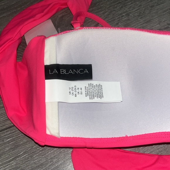 NWT La Blanca Island Goddess Know Twist Bandeau Bikini Top - Picture 3 of 6